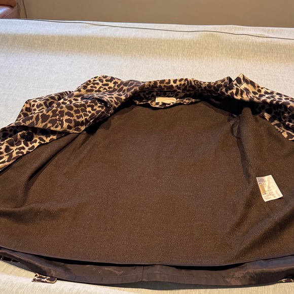 MICHAEL Michael Kors Leopard Print Trench Coat - Picture 12 of 15